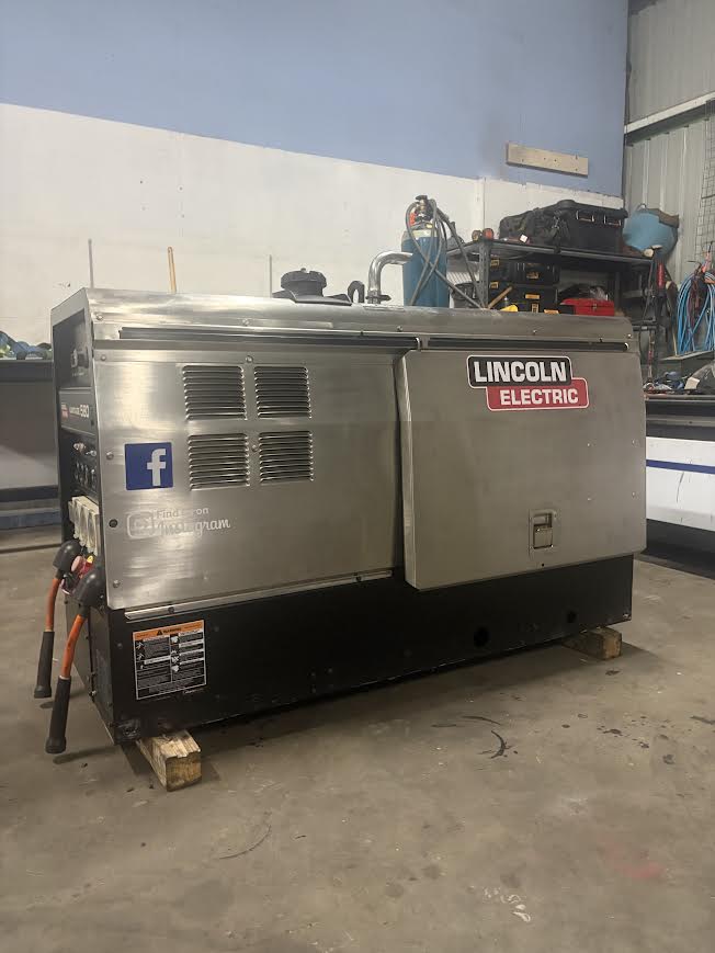 Lincoln welder in the shop